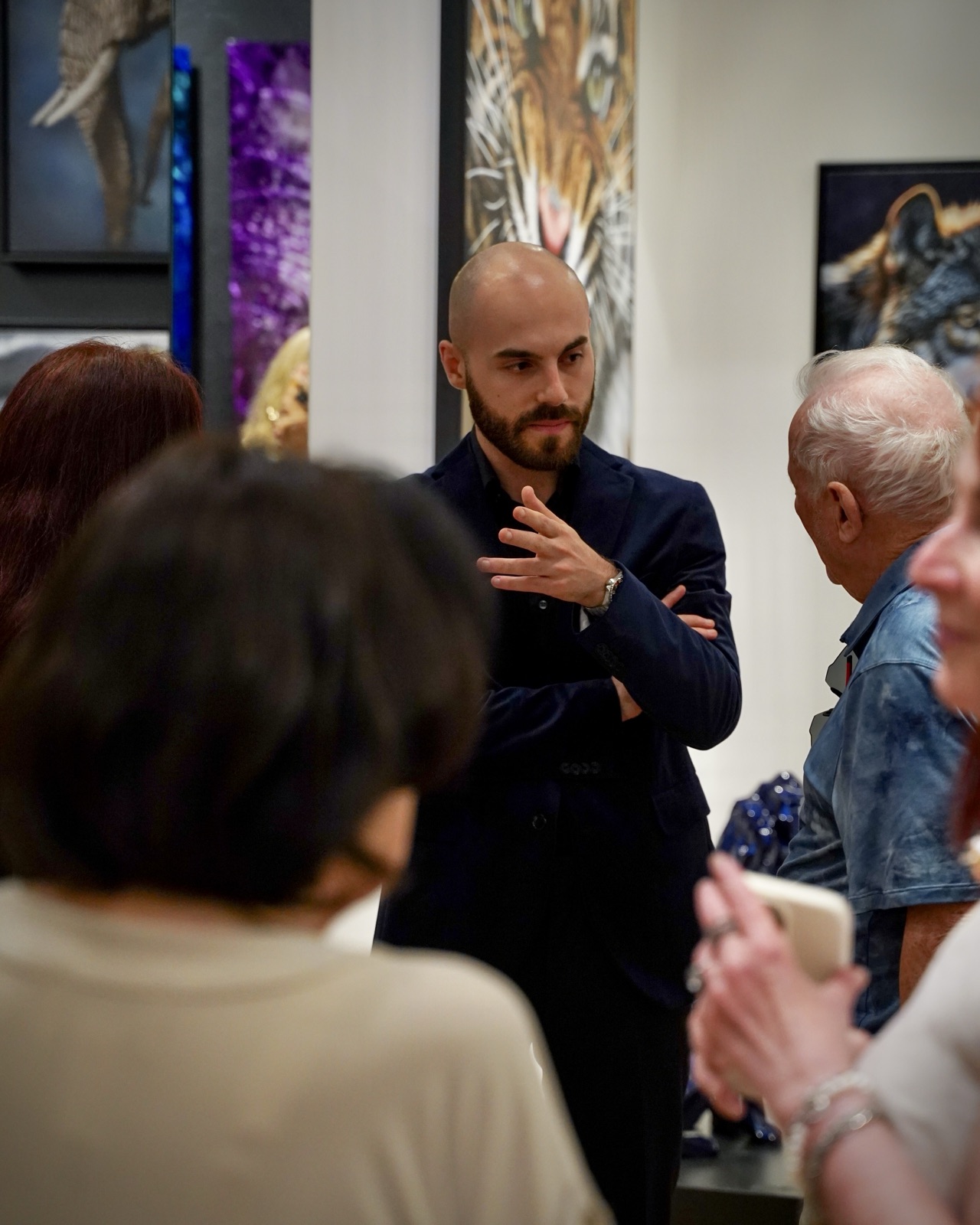 Art Space & Design exhibition featuring Marco Grasso wildlife paintings in Canada