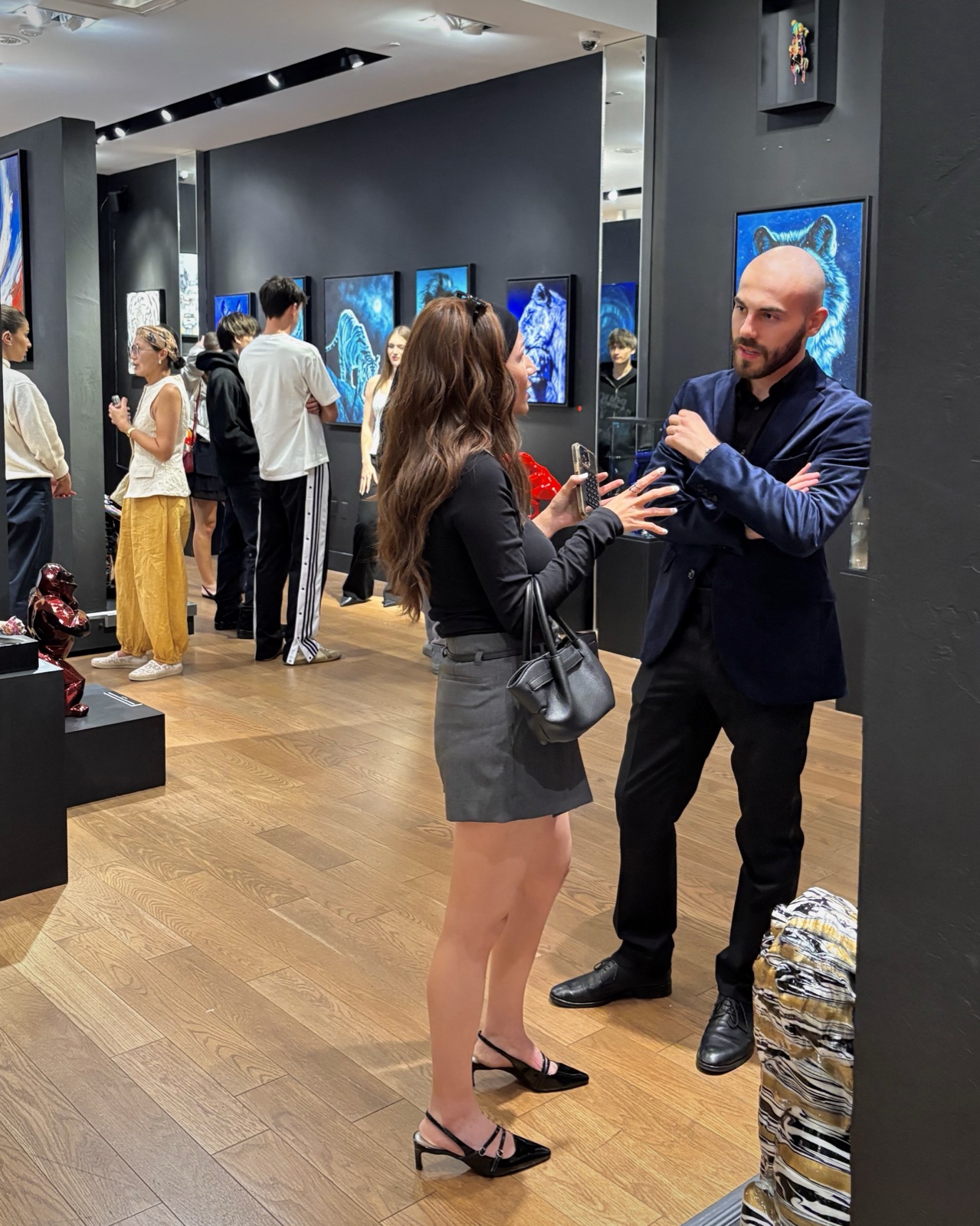 Art Space & Design exhibition featuring Marco Grasso wildlife paintings in Canada