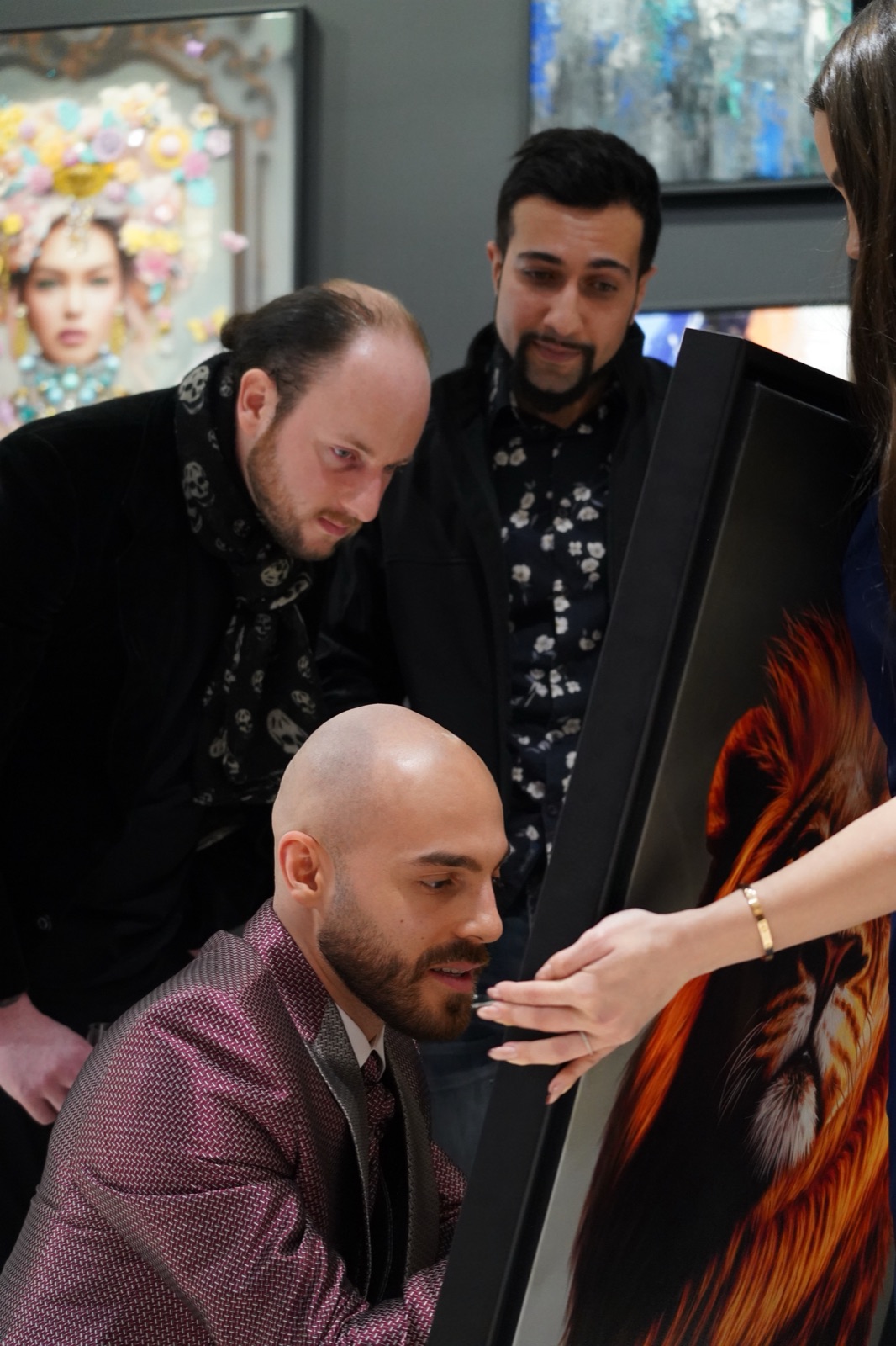 Marco Grasso at an Art Space & Design exhibition in Canada