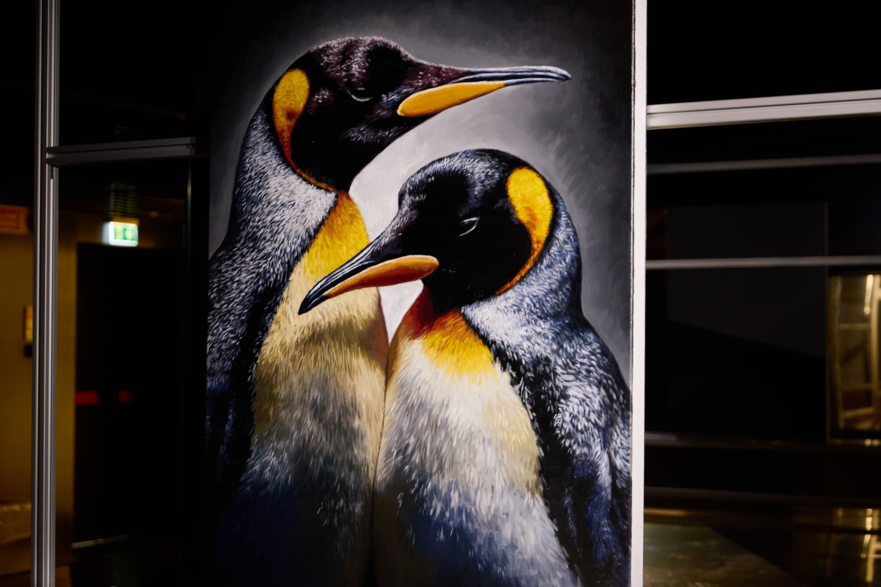 Marco Grasso wildlife paintings installed at ADI Design Museum for Wild by Design, Milan, 2026
