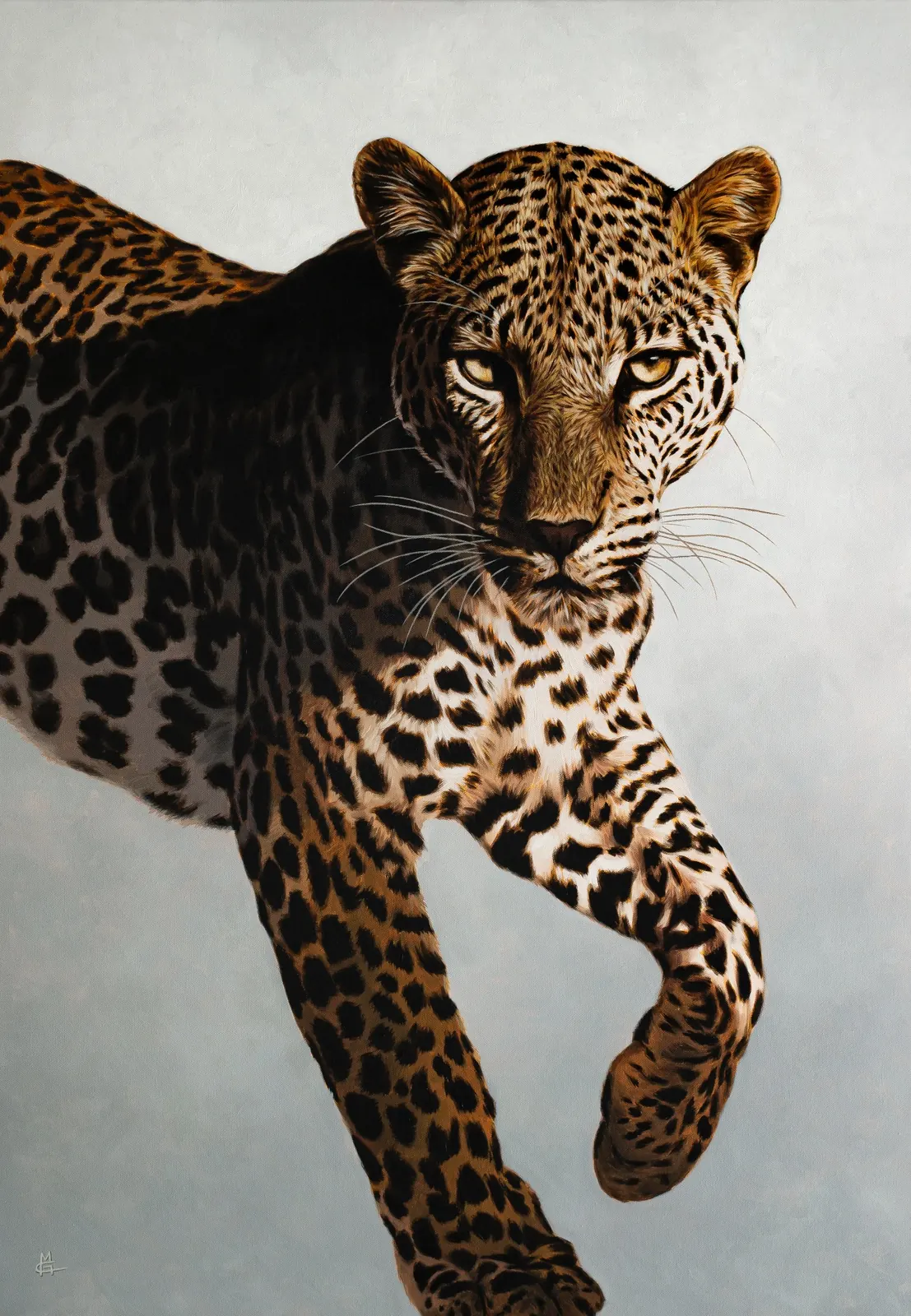 Hunter, Oil on canvas, artwork by Marco Grasso