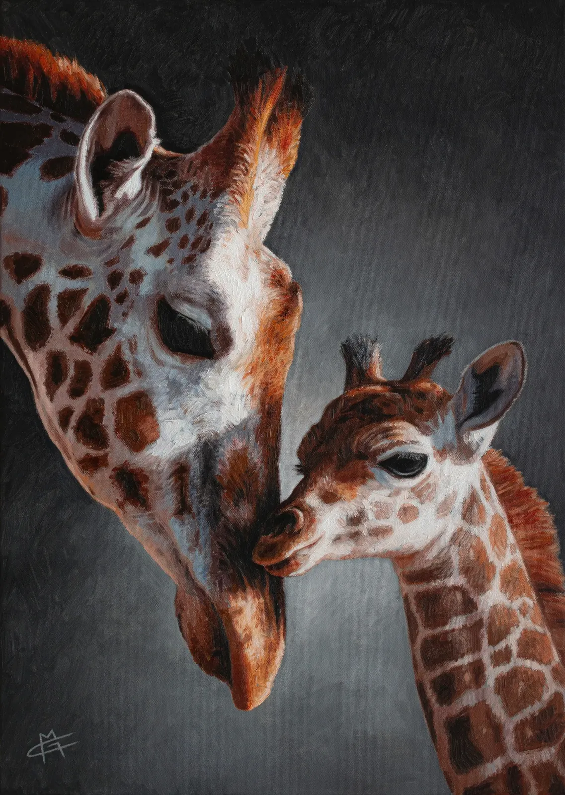 First Touch, Oil on canvas, artwork by Marco Grasso