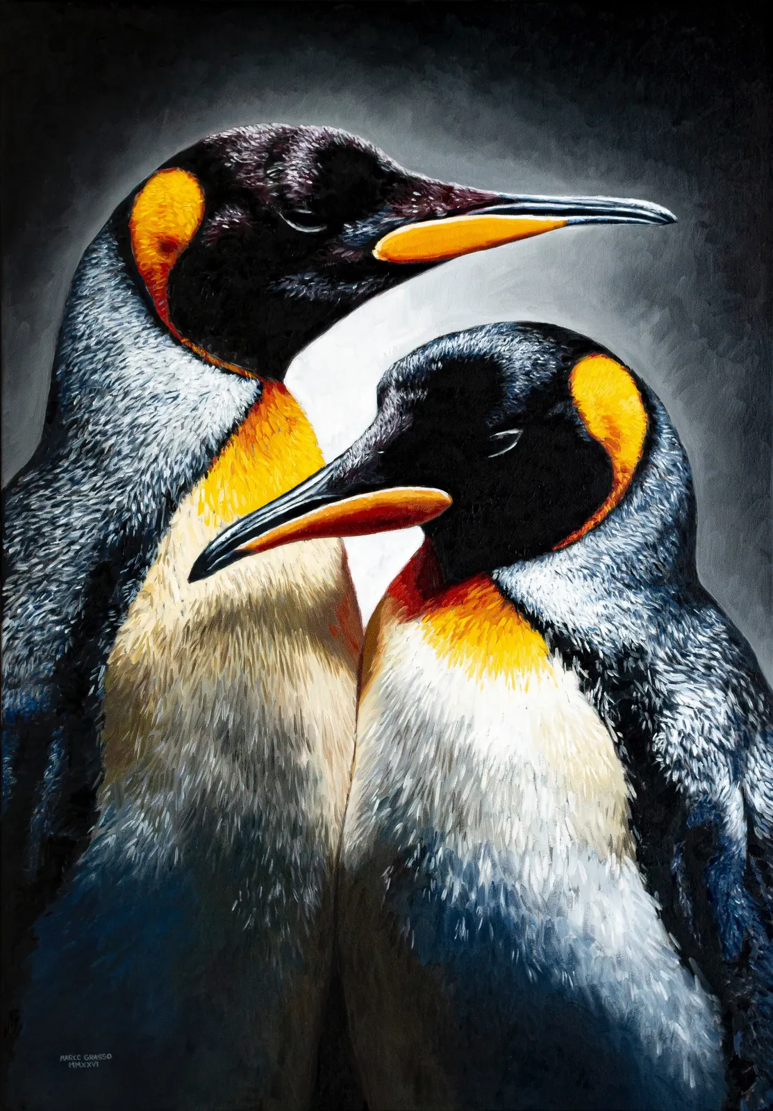 Symmetry, Oil on canvas, artwork by Marco Grasso
