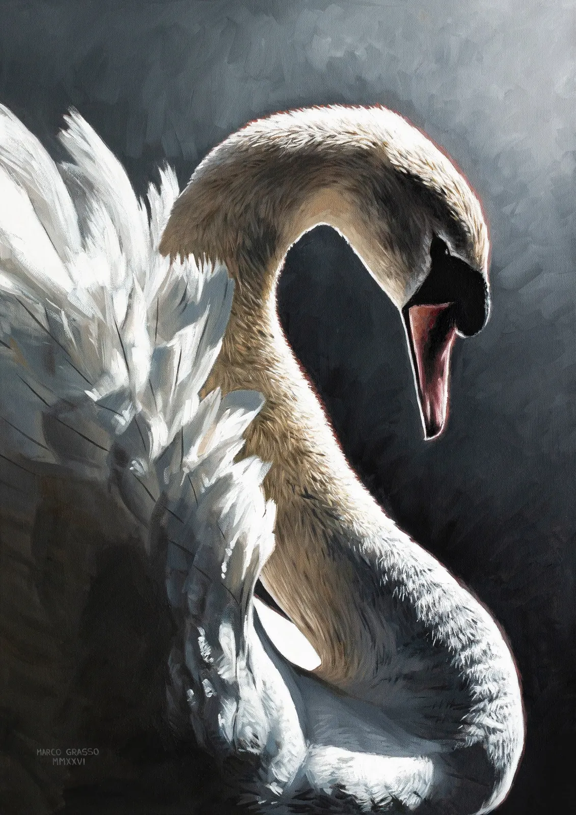 Bloom, Oil on canvas, artwork by Marco Grasso