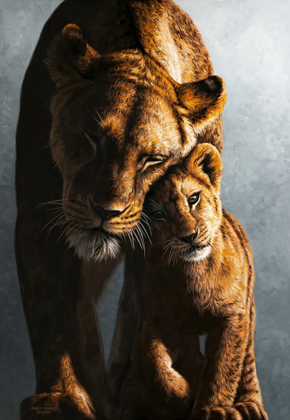 Bloodline, Oil on canvas, artwork by Marco Grasso