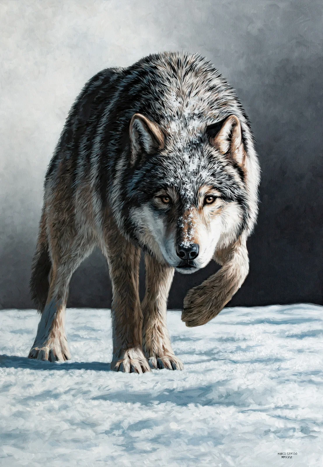 Ghost, Oil on canvas, artwork by Marco Grasso