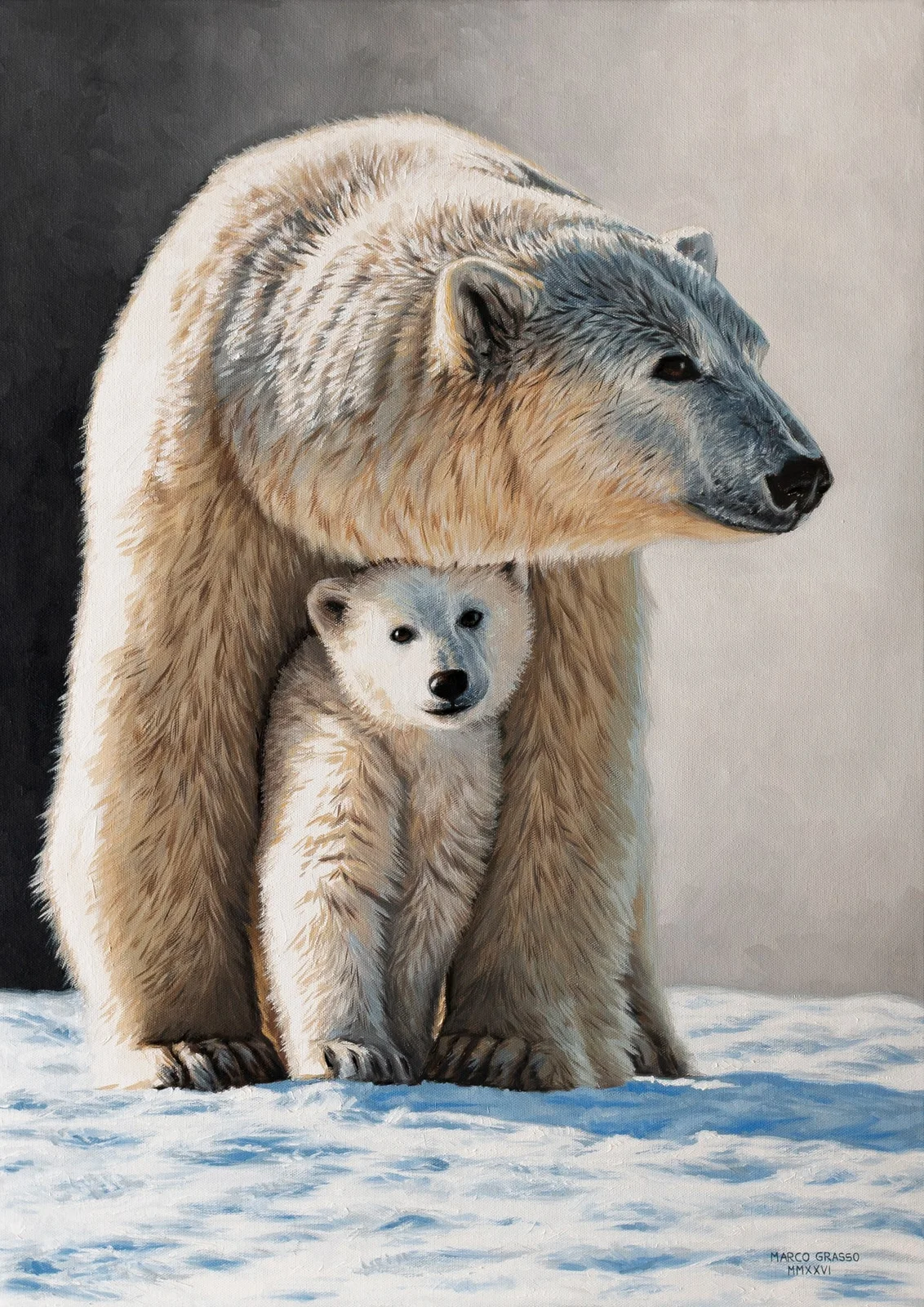 Haven, Oil on canvas, artwork by Marco Grasso